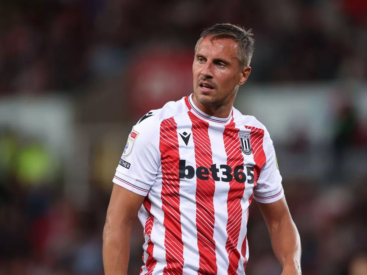 Jagielka on duty with Stoke City