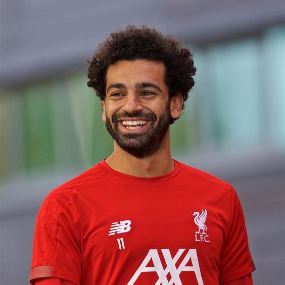 Mohamed Salah with the face card